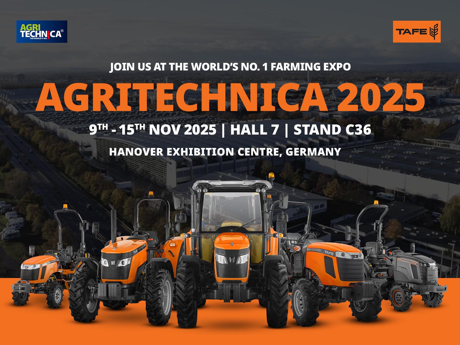 Unveiling the Future: TAFE’s Power-Packed Line-up showcase at Agritechnica’2025